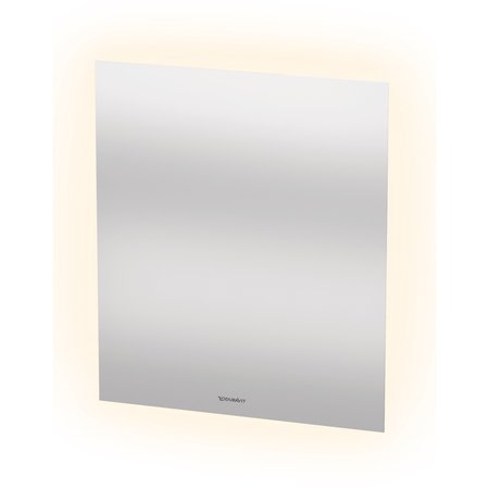 DURAVIT Light & Mirror Mirror, 23 5/8 X1 1/4 X27 1/2  White Matt, Square, Sensor Switch LM7825D00006000